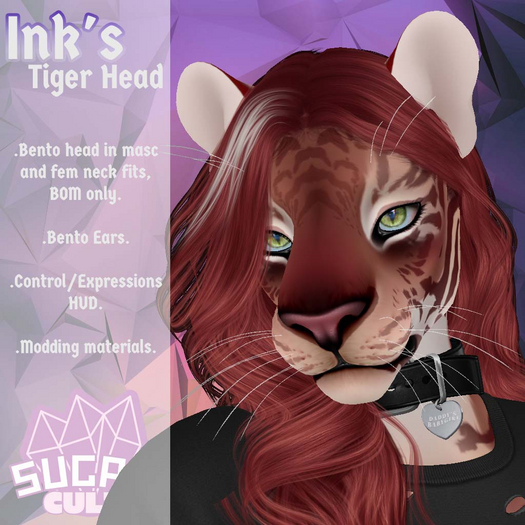 Second Life Marketplace - +SG+ Ink's Tiger Head